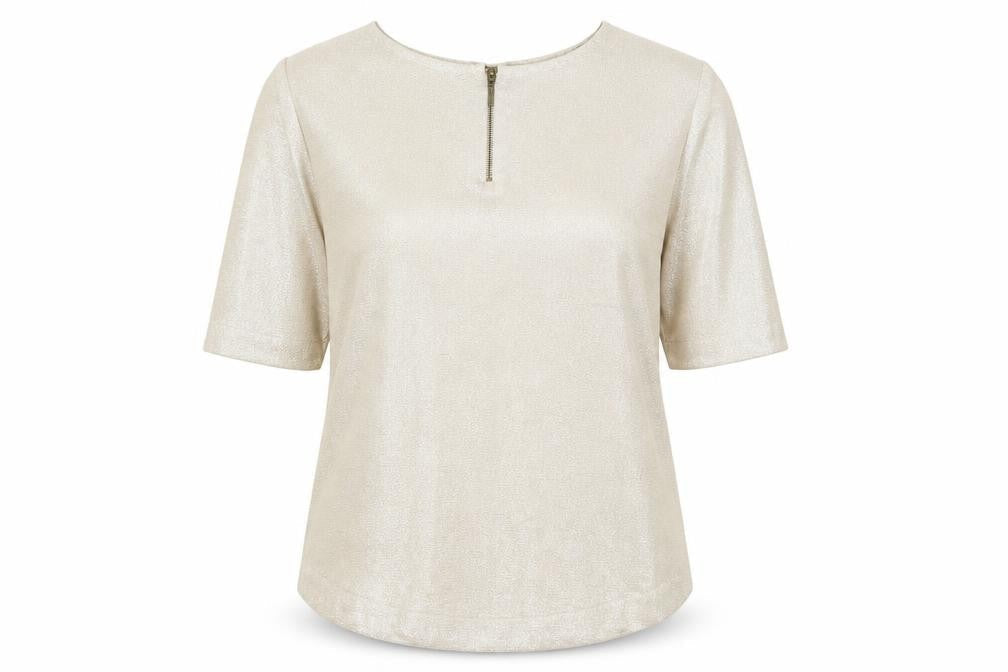 Womens UK Size 10 Atmosphere Gold Basic Blouse