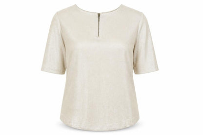 Womens UK Size 10 Atmosphere Gold Basic Blouse