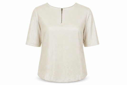 Womens UK Size 10 Atmosphere Gold Basic Blouse