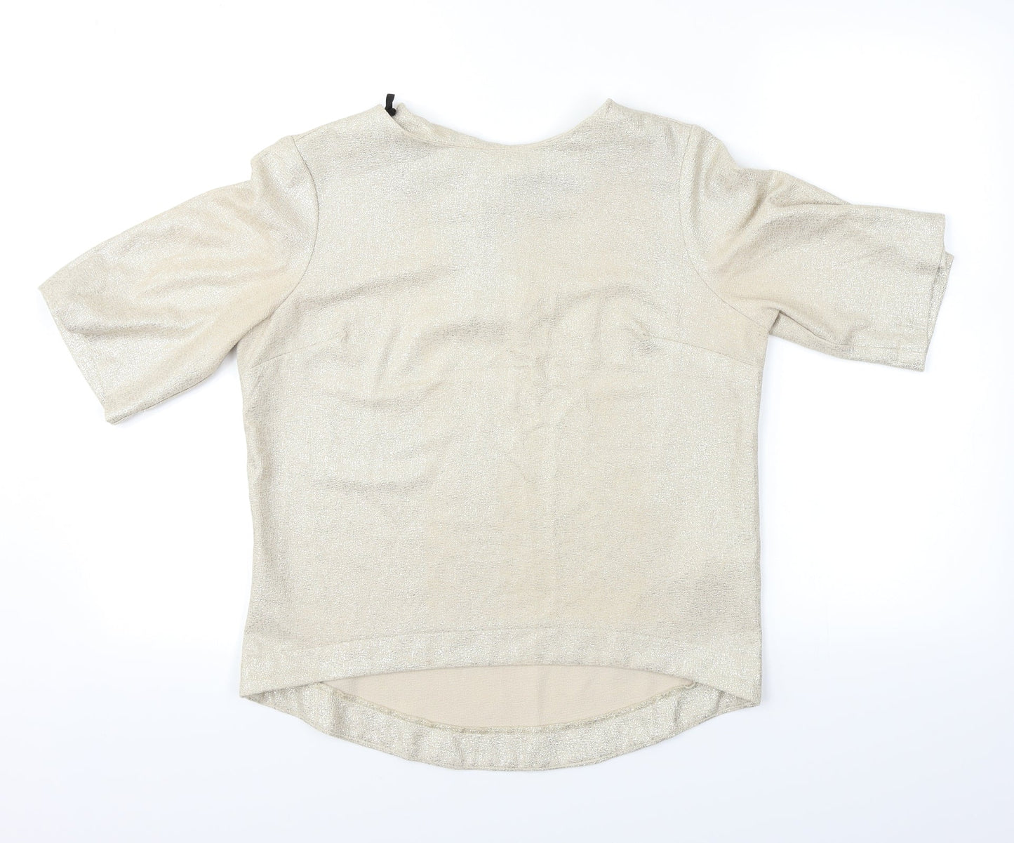 Womens UK Size 10 Atmosphere Gold Basic Blouse