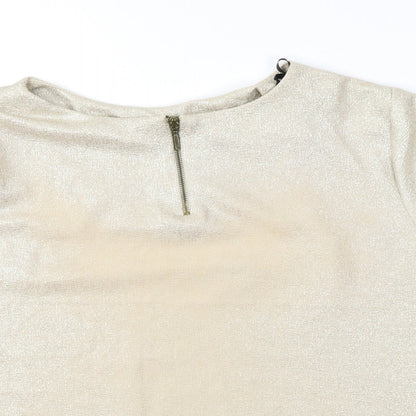 Womens UK Size 10 Atmosphere Gold Basic Blouse