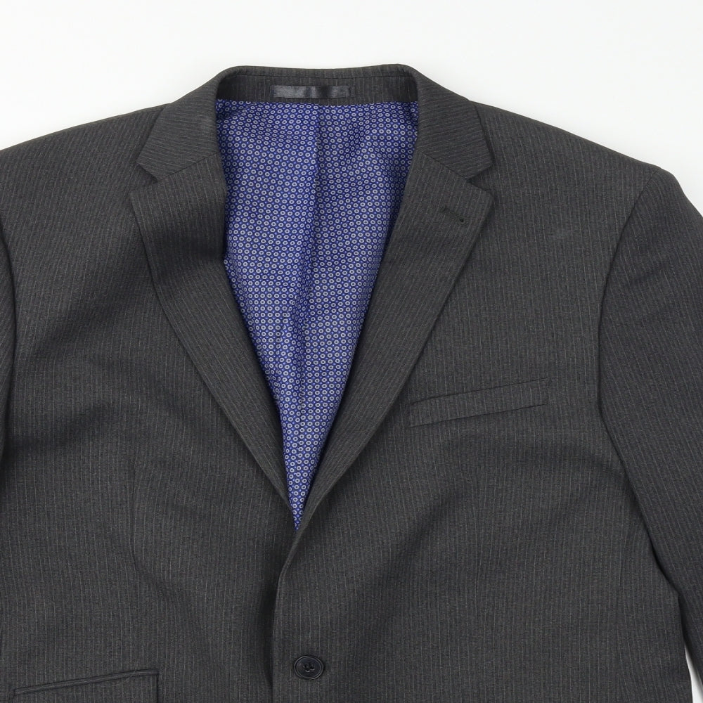 Mens UK Size XL T&W Regular Grey Suit Jacket