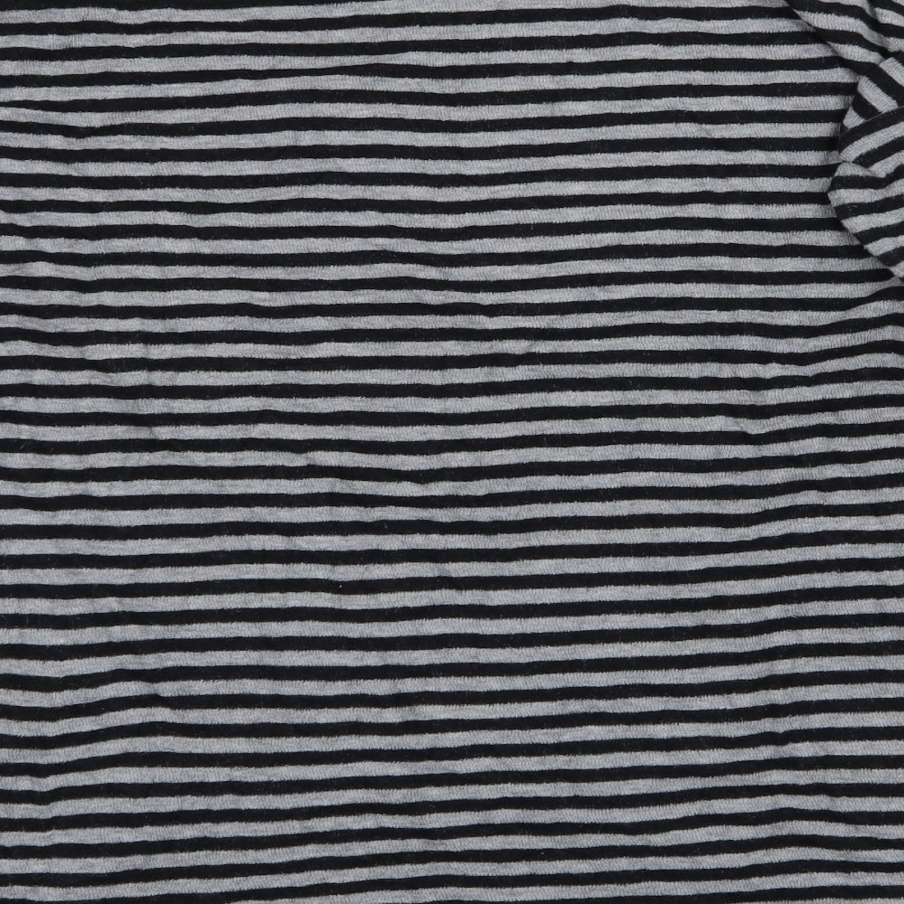 NEXT Womens Grey Striped  Pullover Jumper Size 16