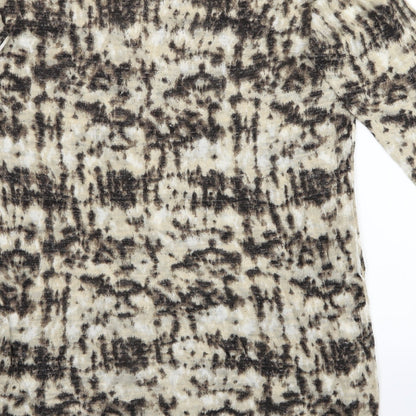 M&S Womens Yellow Fair Isle  Shirt Dress  Size 10