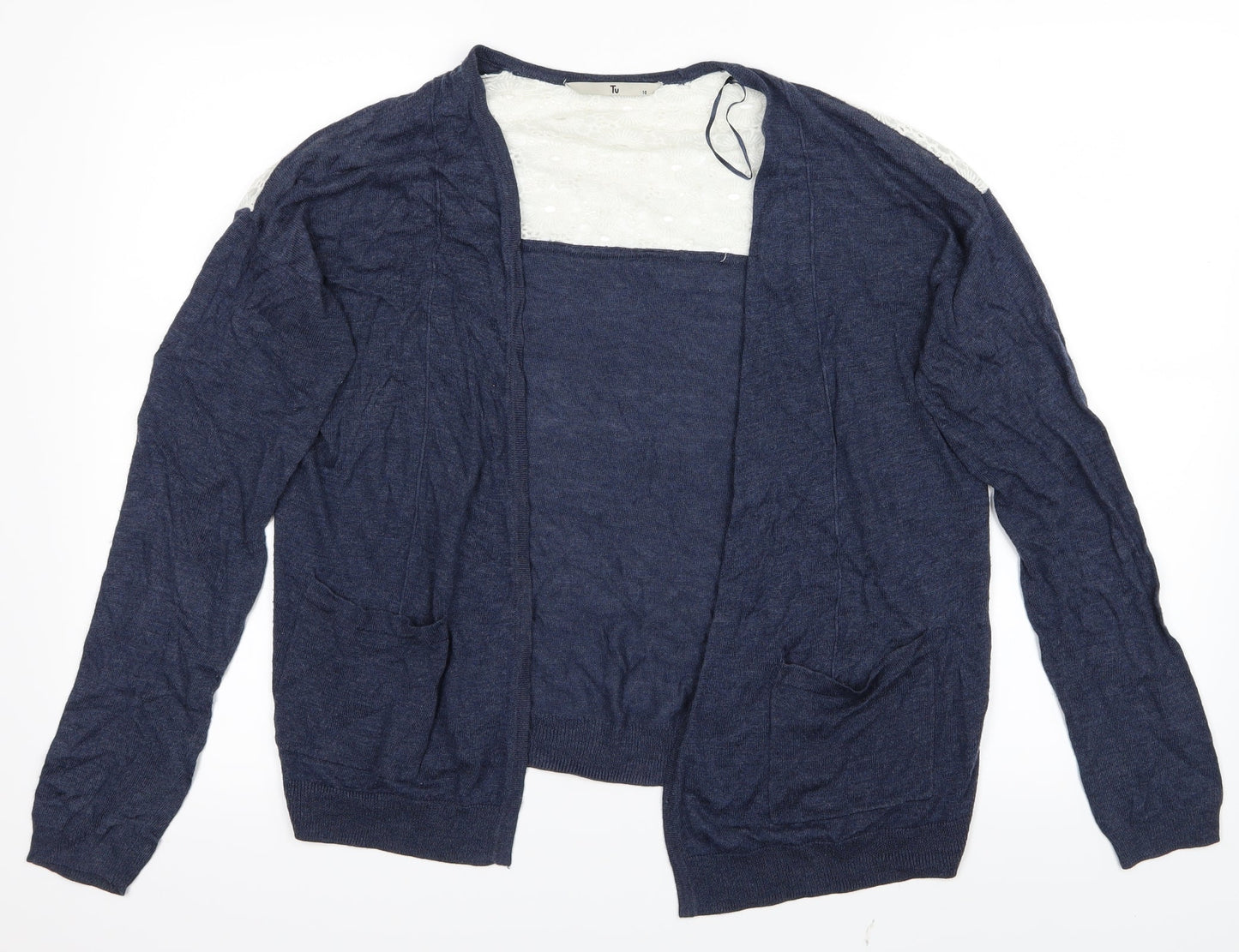 TU Womens Blue   Cardigan Jumper Size 10