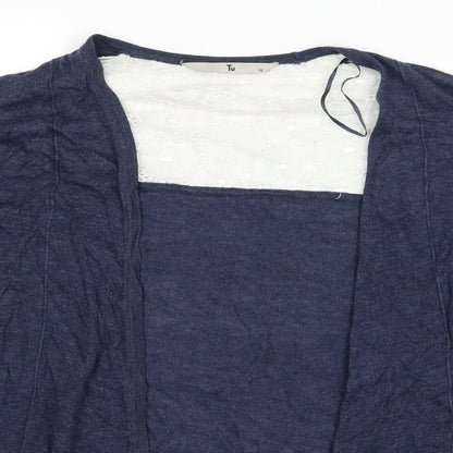 TU Womens Blue   Cardigan Jumper Size 10
