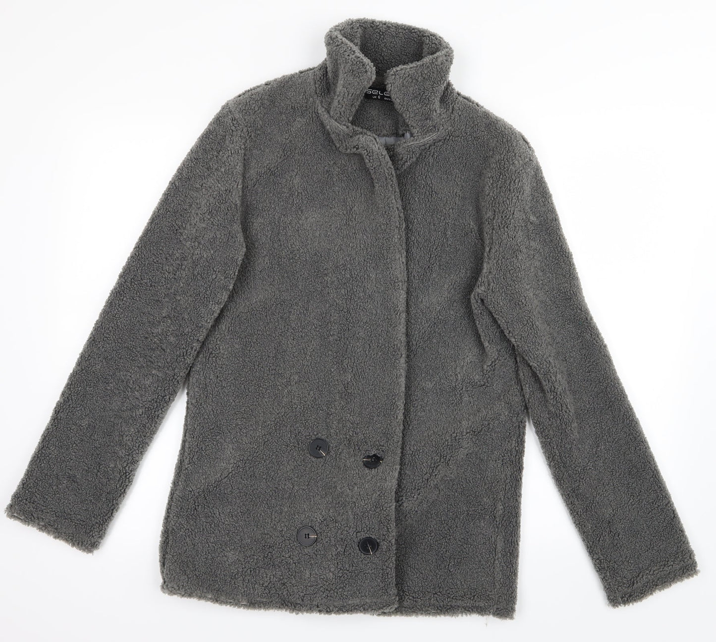 Womens UK Size 6 Select Grey Overcoat
