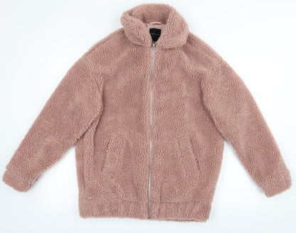 Womens UK Size 6 New Look Pink Overcoat