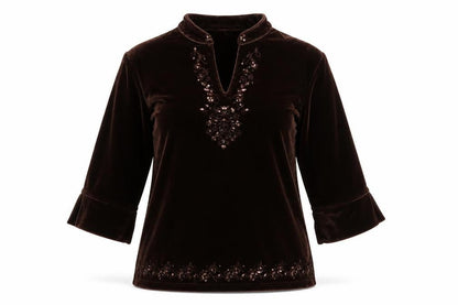 Style By Ewm Womens Brown   Pullover Jumper Size S