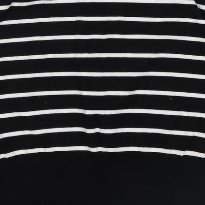 Womens UK Size 14 Petite Black Basic T-Shirt