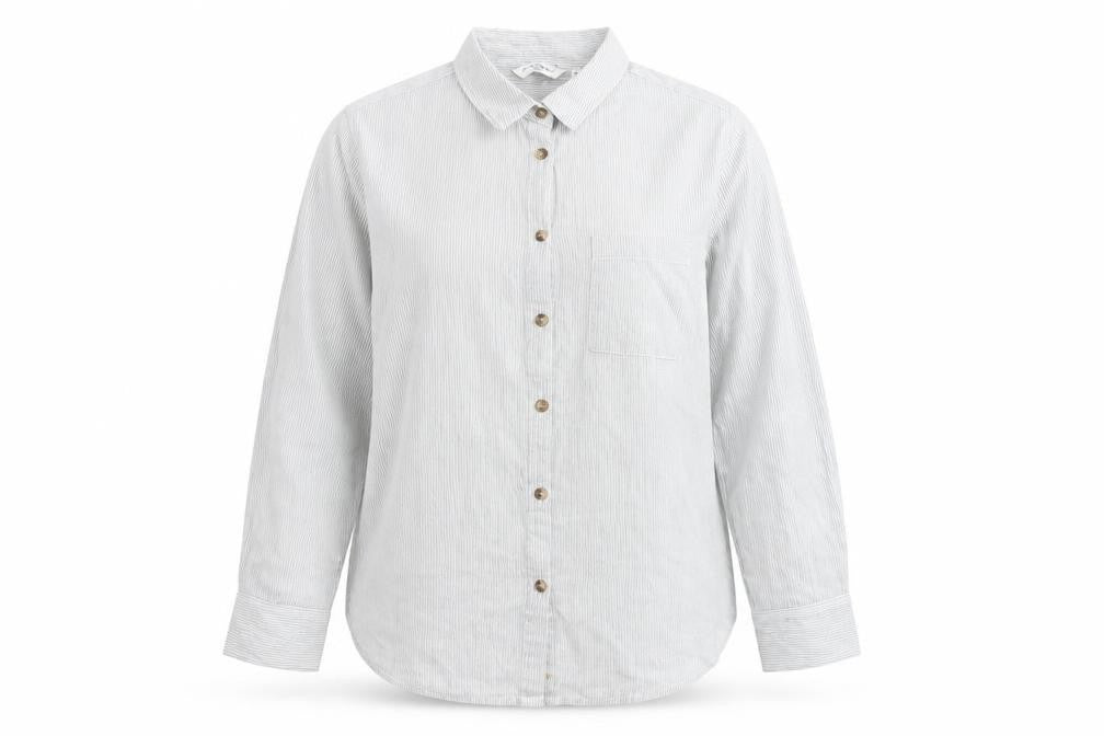 Womens UK Size 16 New Look Blue Basic Button-Up