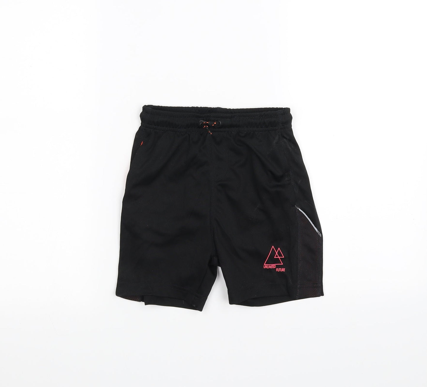 George Girls Black   Sweat Shorts Size 5-6 Years