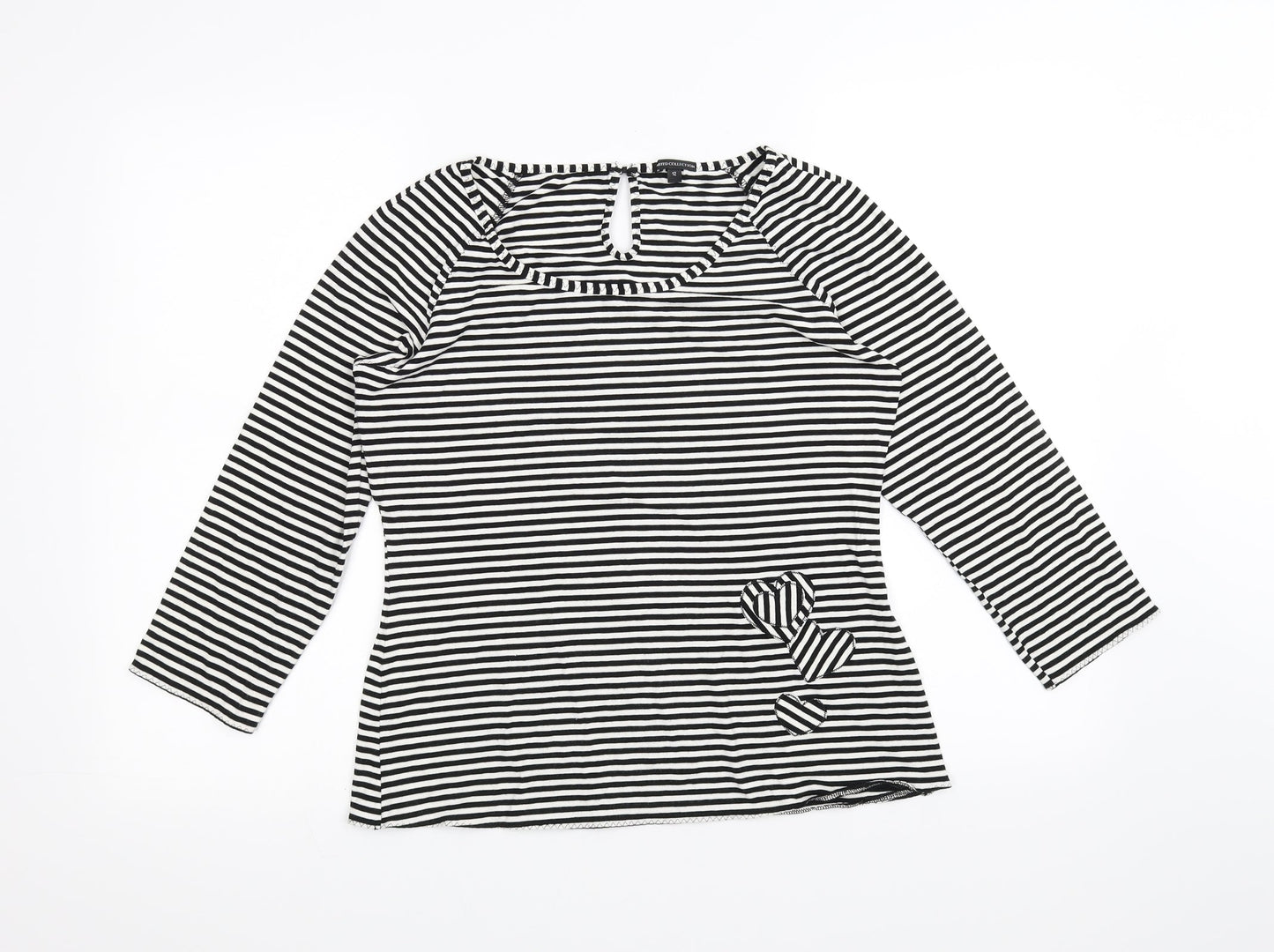 Womens UK Size 12 Marks and Spencer White Basic T-Shirt