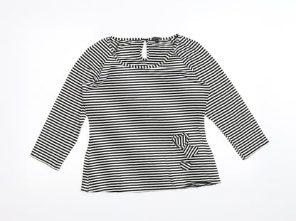 Womens UK Size 12 Marks and Spencer White Basic T-Shirt