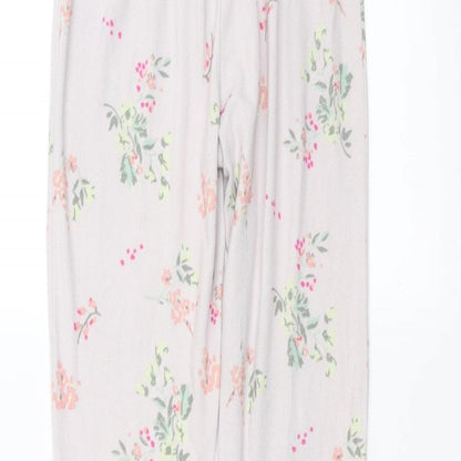 George Womens Pink Floral  Trousers  Size 6 L28 in