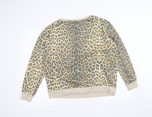 Atmosphere Womens Brown Animal Print  Pullover Jumper Size 18