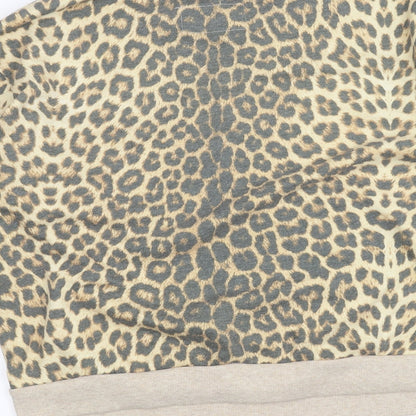 Atmosphere Womens Brown Animal Print  Pullover Jumper Size 18