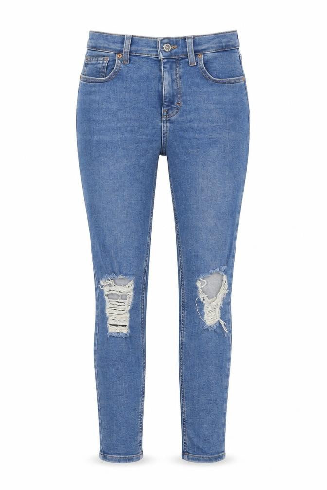 Womens UK Size 26 in Topshop Regular Fit Skinny Blue Jeans