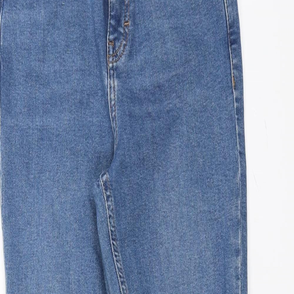 Topshop Womens Blue   Skinny Jeans Size 26 in L30 in - Ripped details