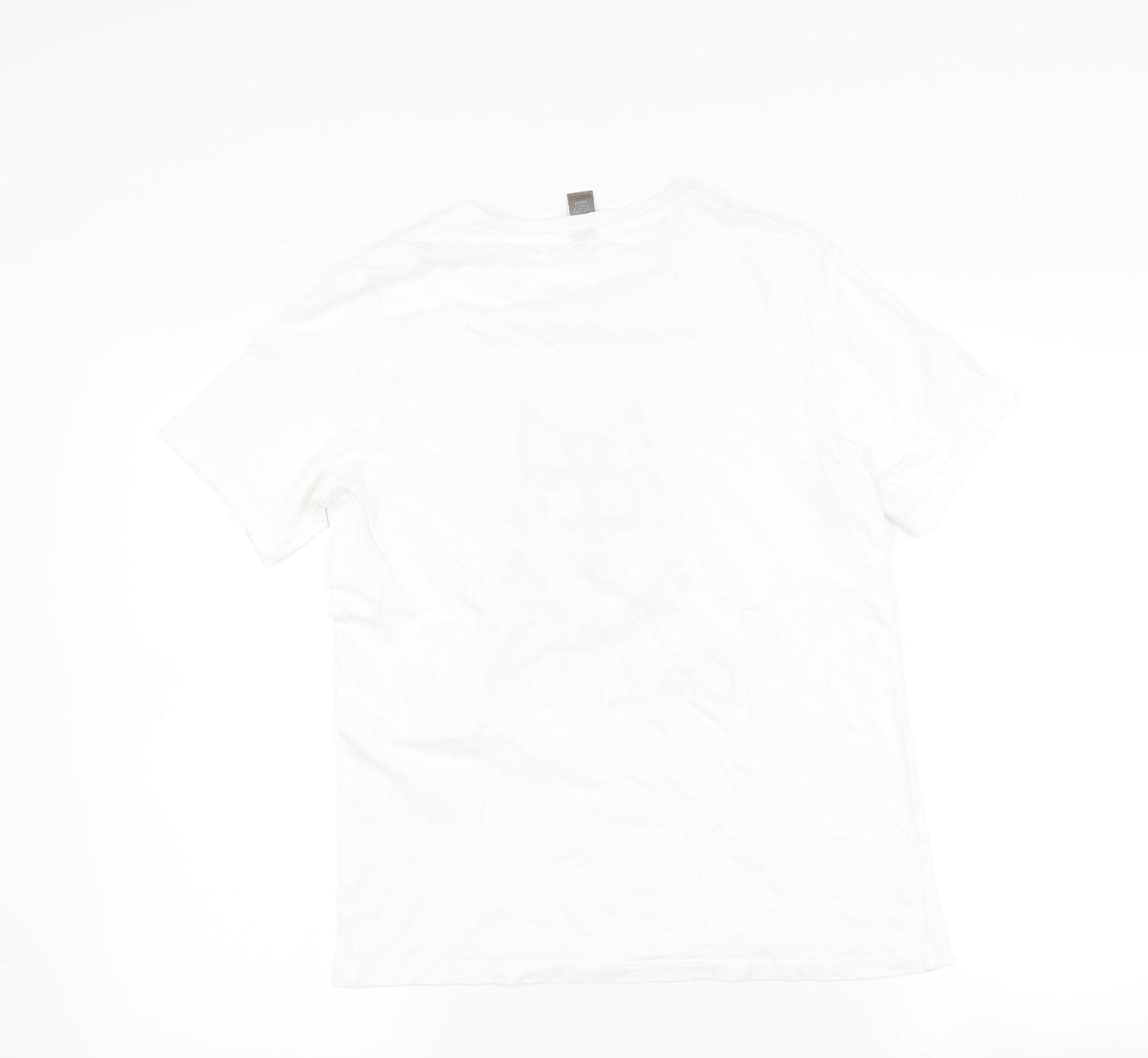 Womens UK Size 12 Preworn White Basic T-Shirt