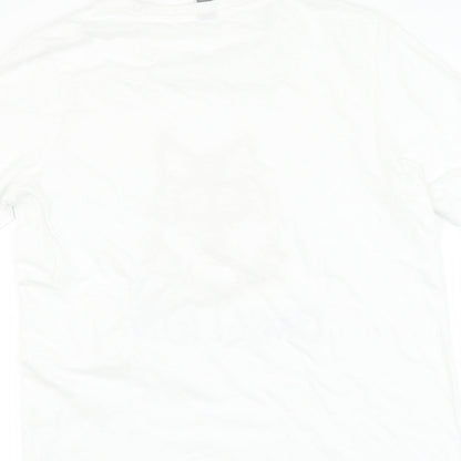 Womens UK Size 12 Preworn White Basic T-Shirt
