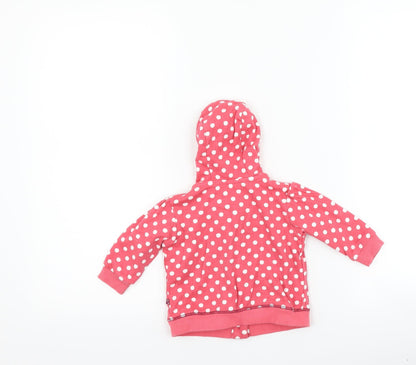 Marks and Spencer Girls Pink Polka Dot  Jacket  Size 3-6 Months