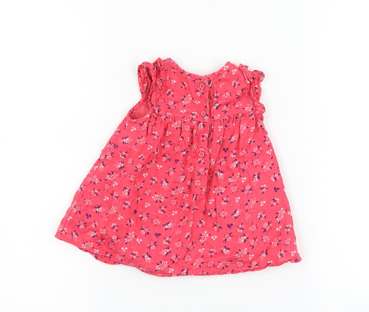 George Girls Pink Floral  Basic Tank Size 3-6 Months