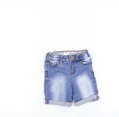 Denim co Girls Blue  Denim Cropped Jeans Size 18-24 Months  - shorts