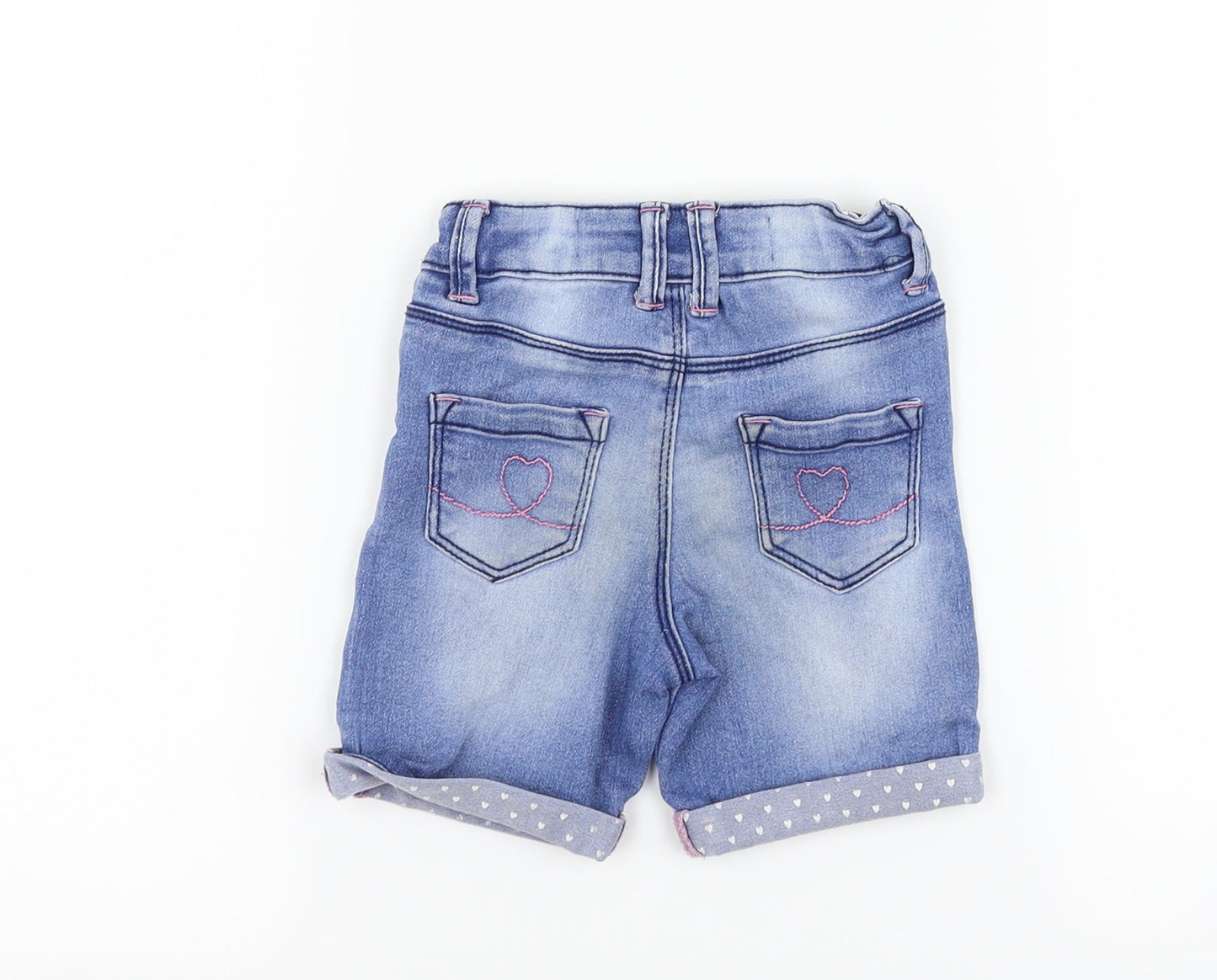 Denim co Girls Blue  Denim Cropped Jeans Size 18-24 Months  - shorts