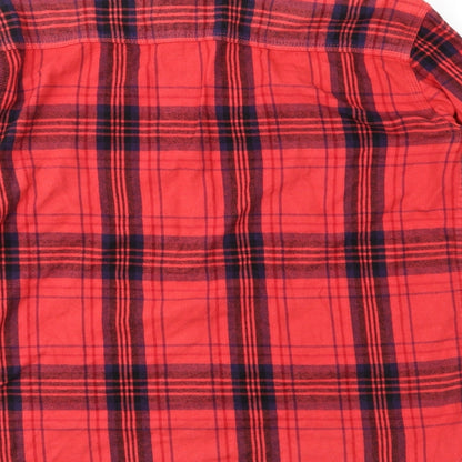 Insight Mens Red Check   Button-Up Size S