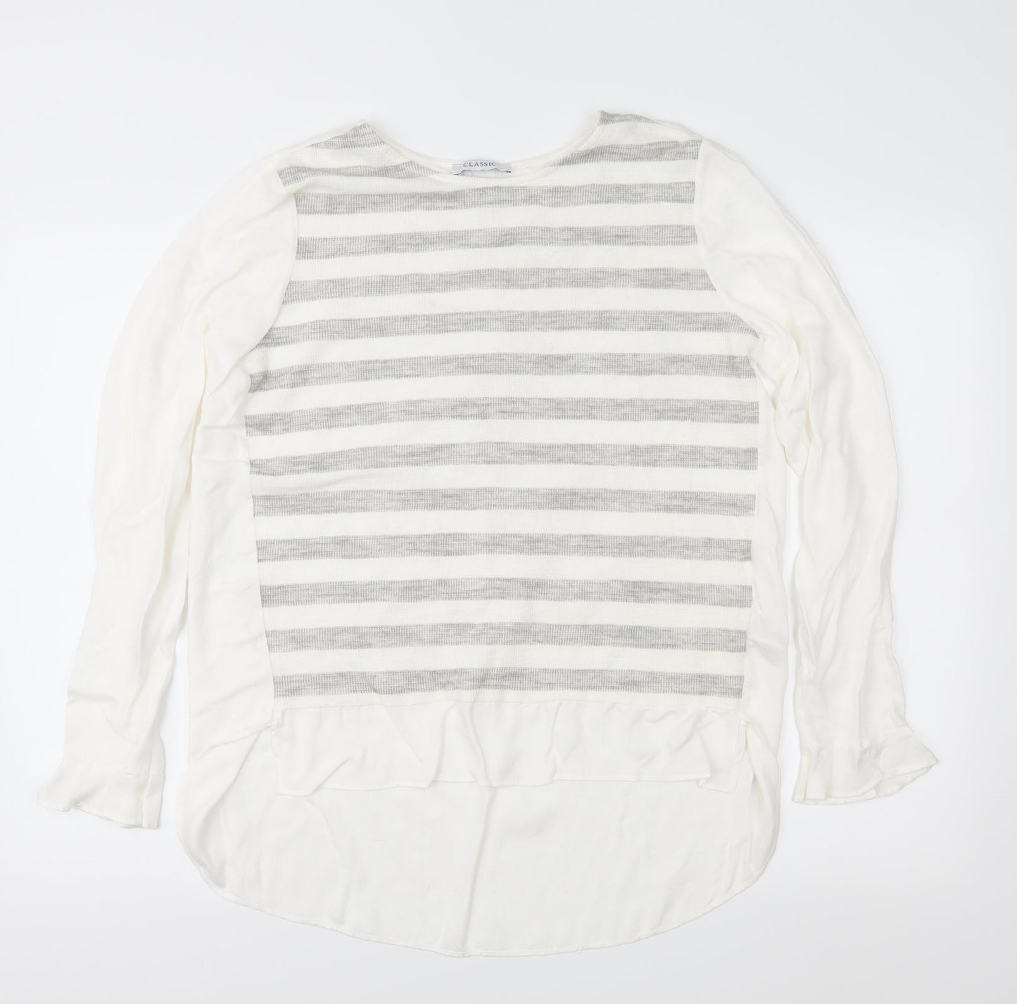 Womens UK Size 12 Marks and Spencer Ivory Basic Blouse