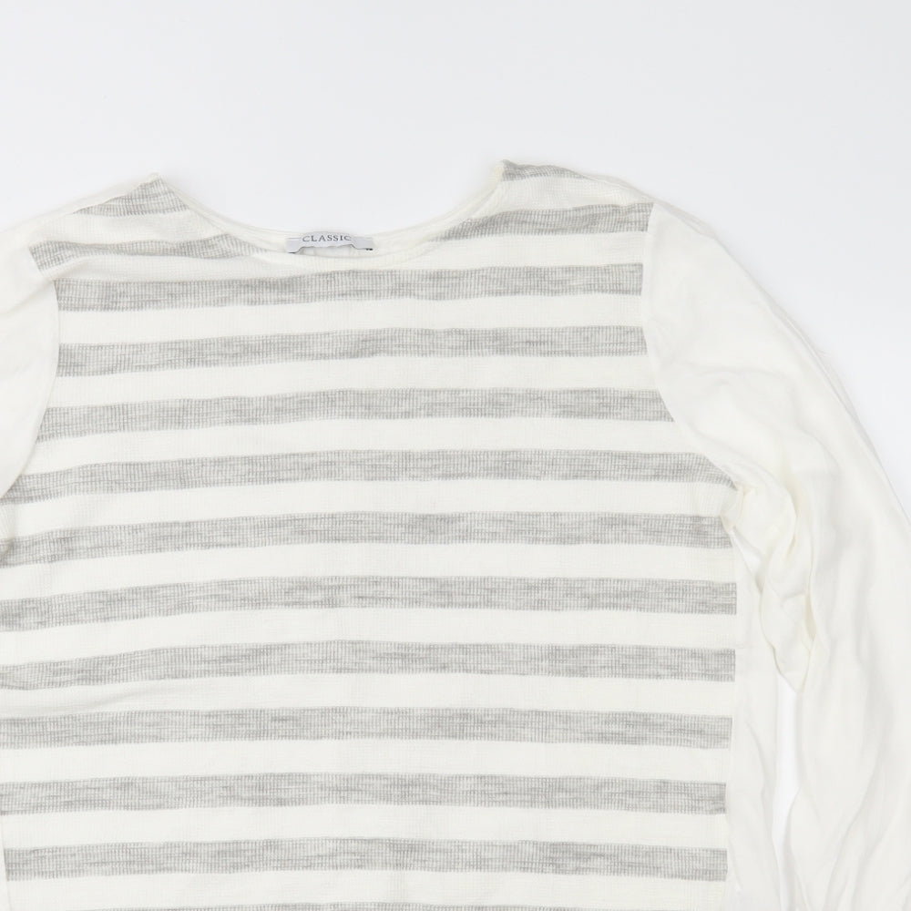 Womens UK Size 12 Marks and Spencer Ivory Basic Blouse