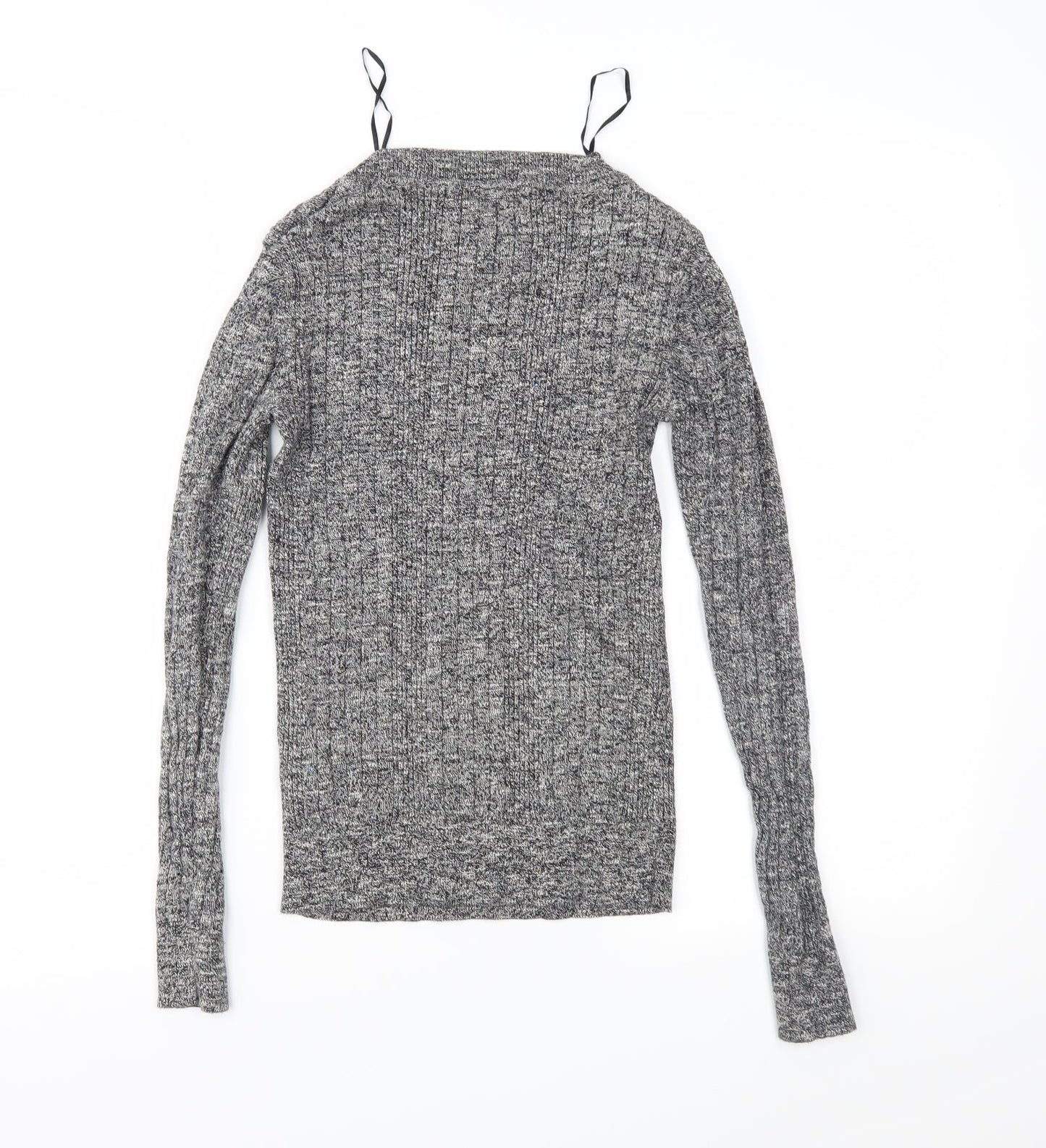 New Look Womens Grey  Knit Pullover Jumper Size 10