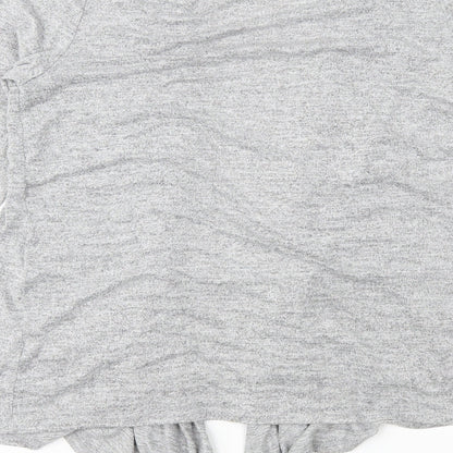 Dorothy Perkins Womens Grey  Knit Cardigan Jumper Size 16
