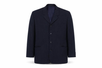 Mens UK Size 40 Woods & Gray Regular Blue Suit Jacket