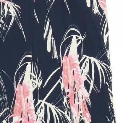 NEXT Womens Black Floral  Mini  Size 10