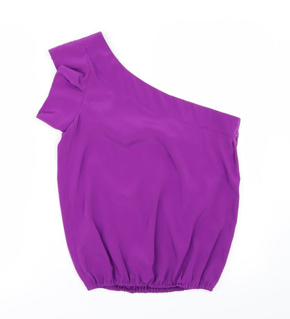 River Island Womens Purple   Basic Blouse Size 10