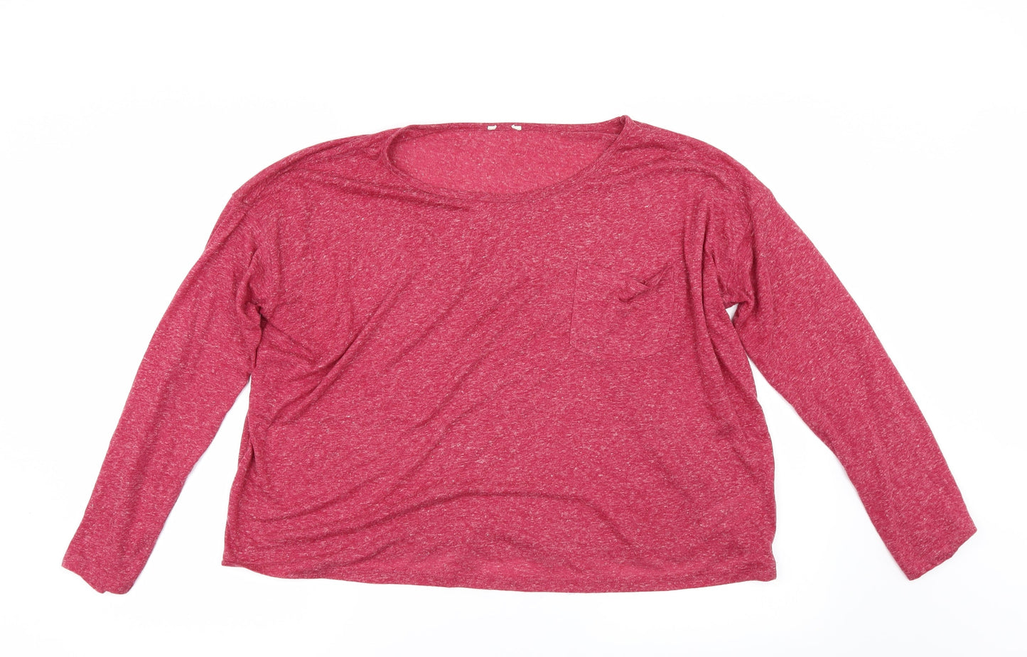 Womens UK Size 14 New Look Red Basic T-Shirt