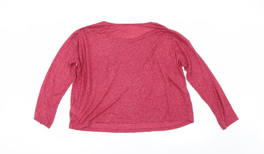 Womens UK Size 14 New Look Red Basic T-Shirt