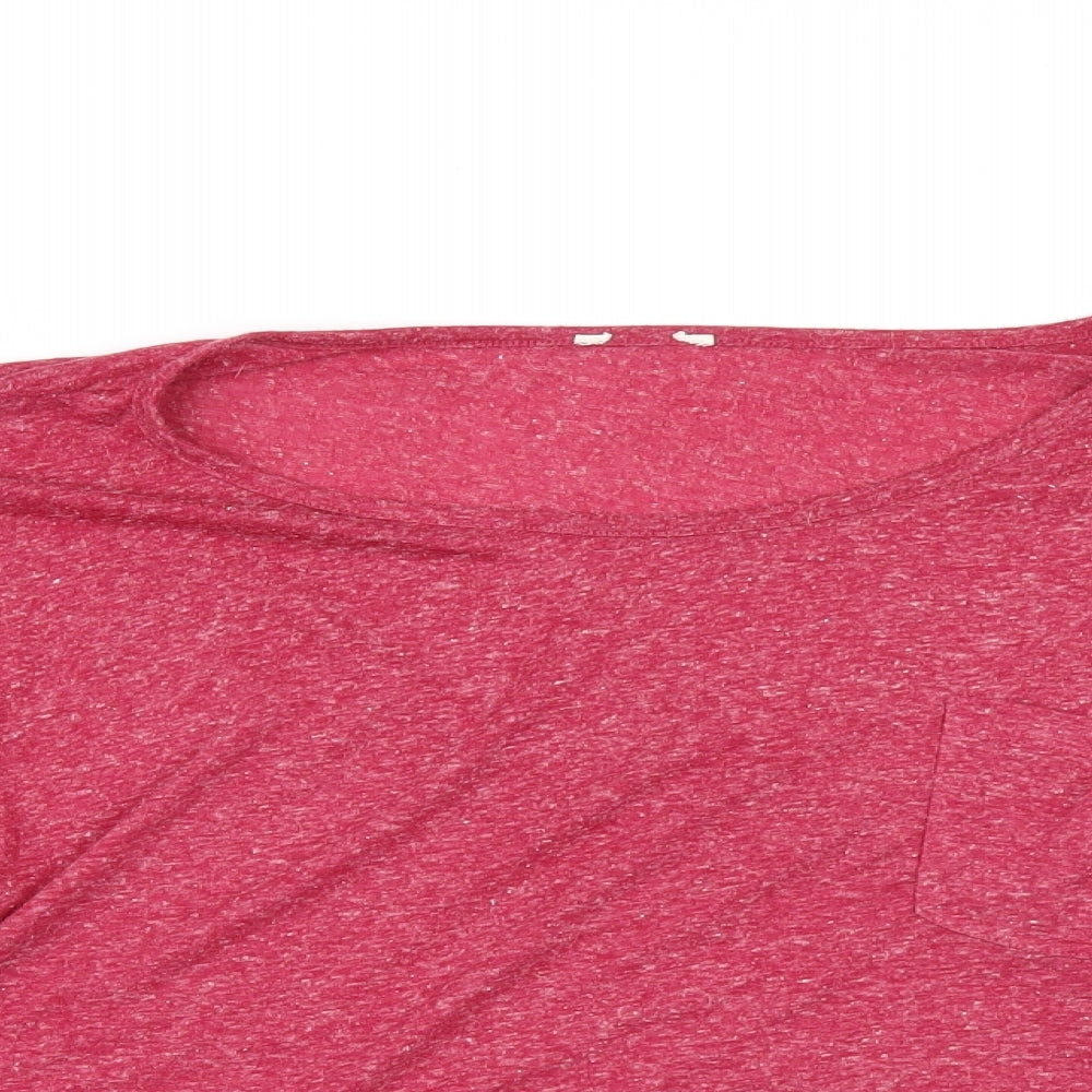 Womens UK Size 14 New Look Red Basic T-Shirt