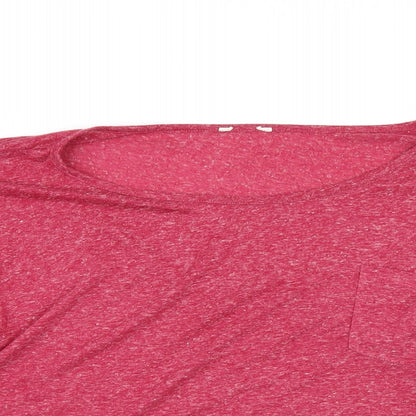 Womens UK Size 14 New Look Red Basic T-Shirt