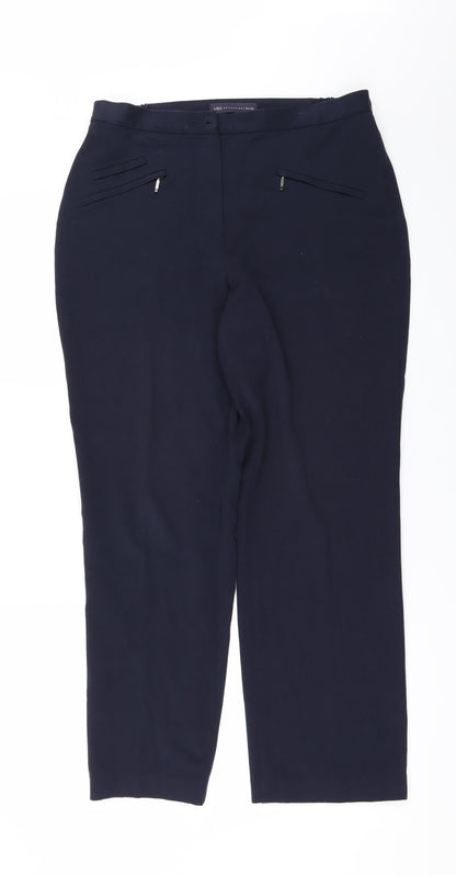 Womens UK Size 10 Marks and Spencer Regular Fit  Blue Trousers