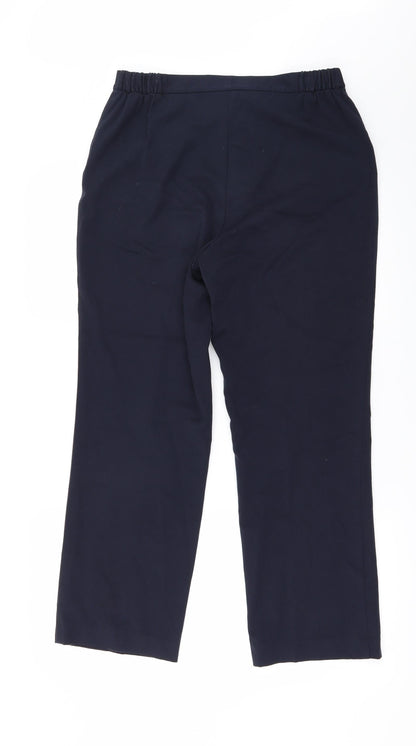 Womens UK Size 10 Marks and Spencer Regular Fit  Blue Trousers
