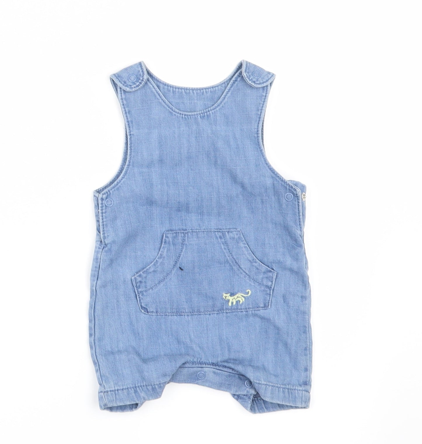 Marks and Spencer Baby Black  Denim Dungaree One-Piece Size 0-3 Months