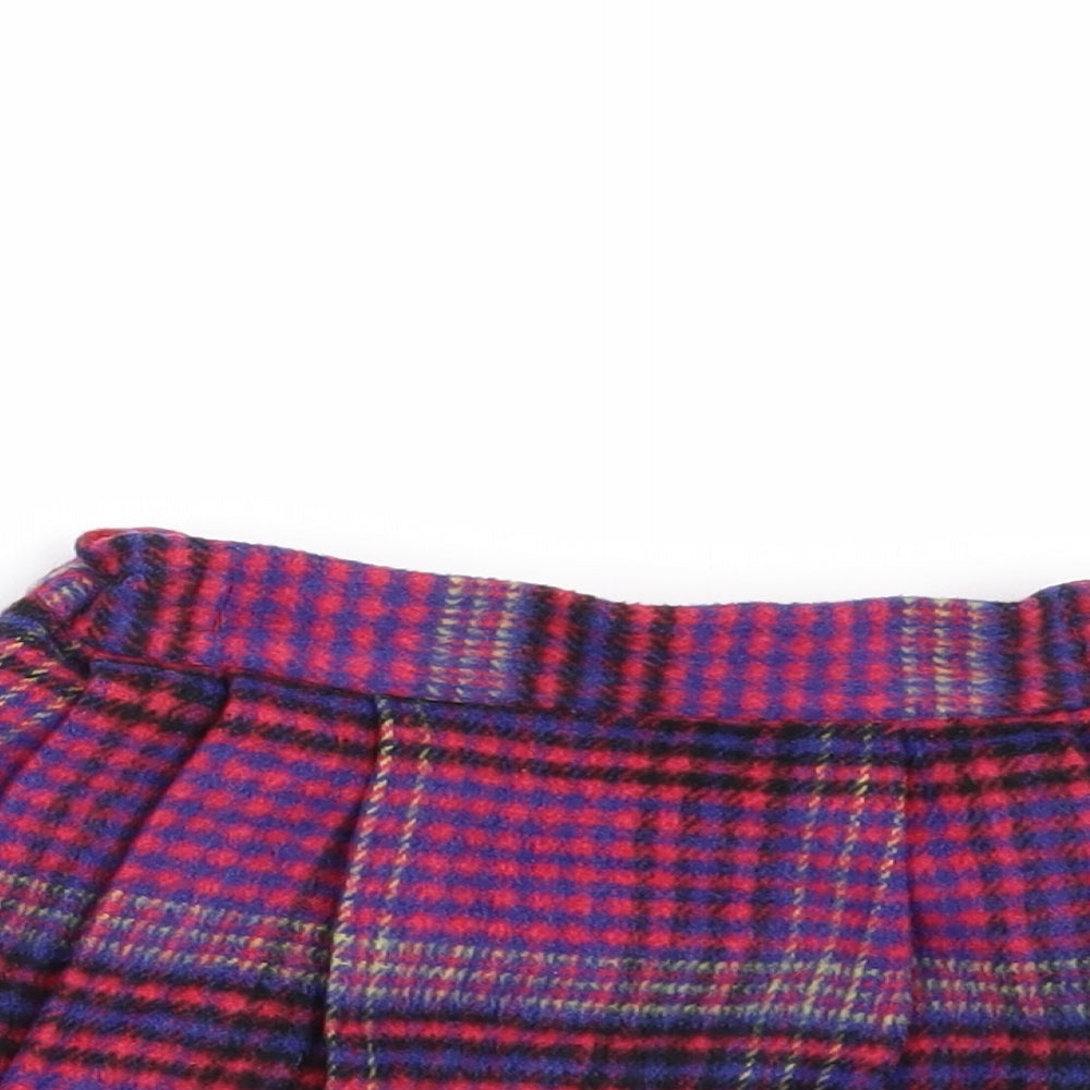 NEXT Girls Pink Check  Skater Skirt Size 6-9 Months