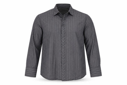 Mens UK Size M For Men Black  Button-Up Long Sleeve Casual Shirt