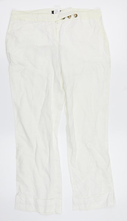 Sinequanone Womens White    Trousers One Size L24.5 in
