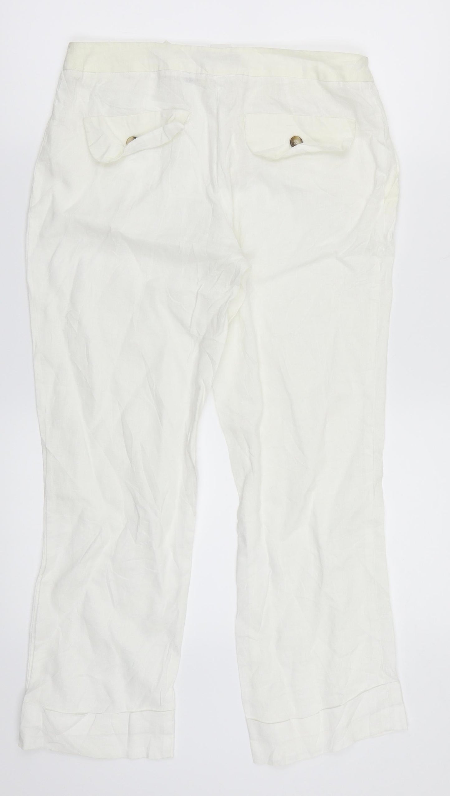 Sinequanone Womens White    Trousers One Size L24.5 in