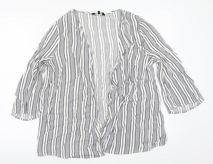 Womens UK Size 12 NEWLOOK White Basic Blouse