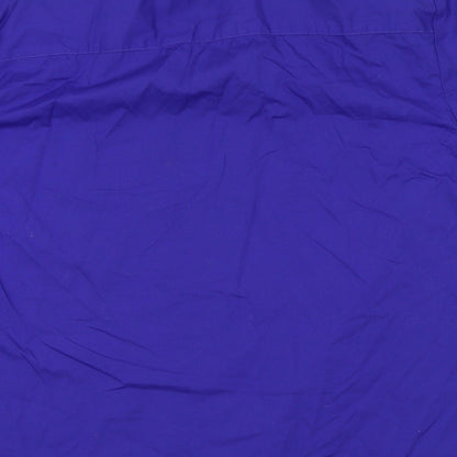 Mens UK Size L Petroleum Blue  Button-Up Short Sleeve Casual Shirt